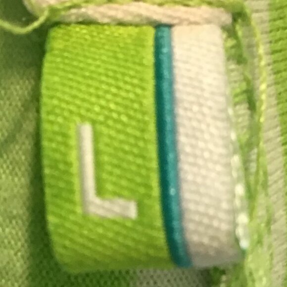 Split Strapless Striped Mini Dress With Ruffled Hem Size L - Picture 9 of 11